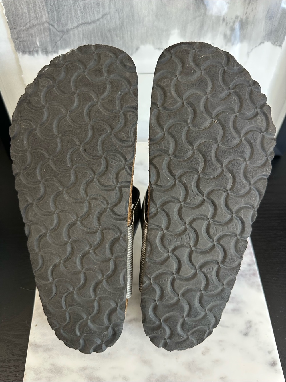 Birkenstock Gizeh Metallic Silver Thong-Style Sandals - Size 36 - Picture 2 of 6